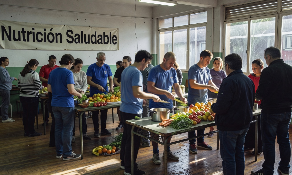 Le Club Social y Deportivo Español organise des ateliers communautaires sur la nutrition